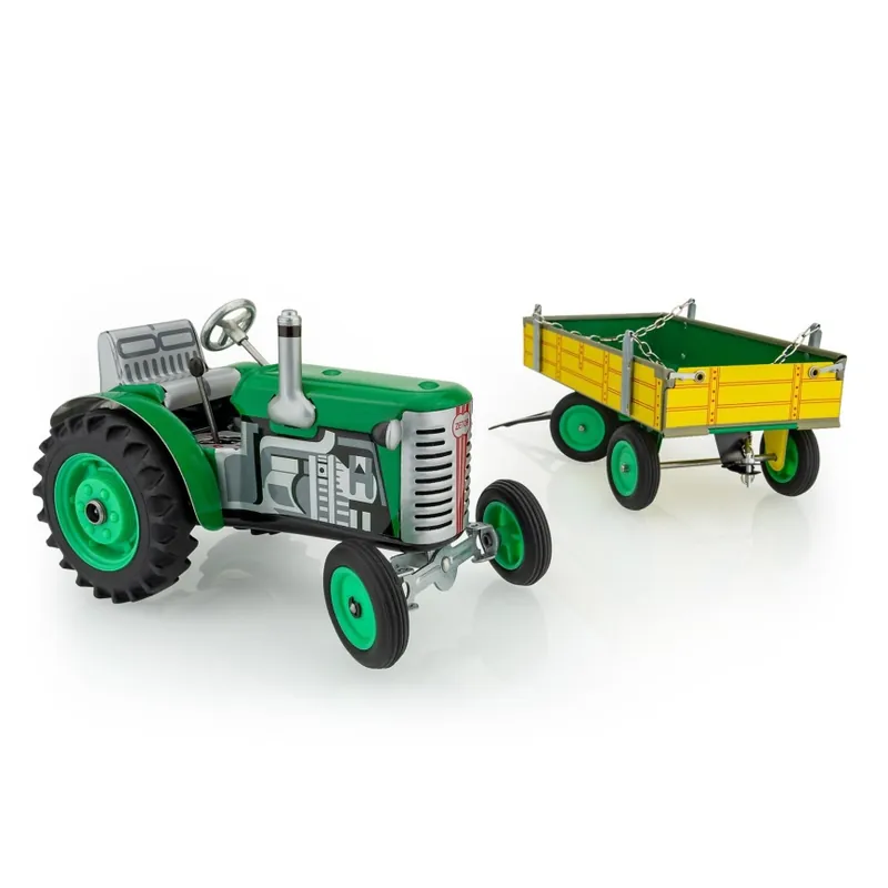Traktor s valníkem na klíček KOVAP zelená/žlutá Nakupujte Hned