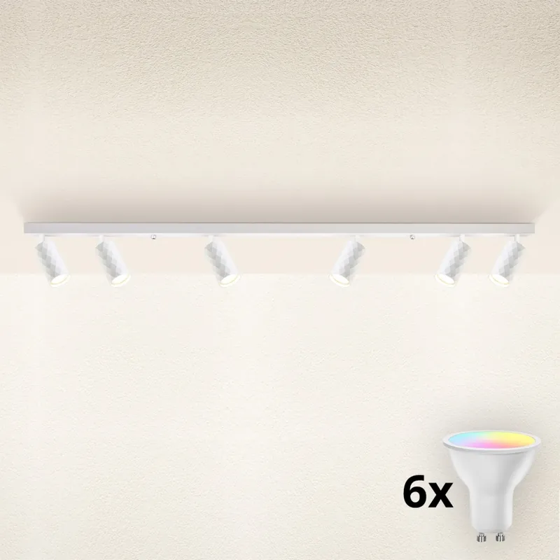 Aktuální Brilagi - LED RGBW Stmívatelné bodové svítidlo SELE DIAMANT 6xGU10/6,5W/230V 2700-6500K Wi-Fi bílá