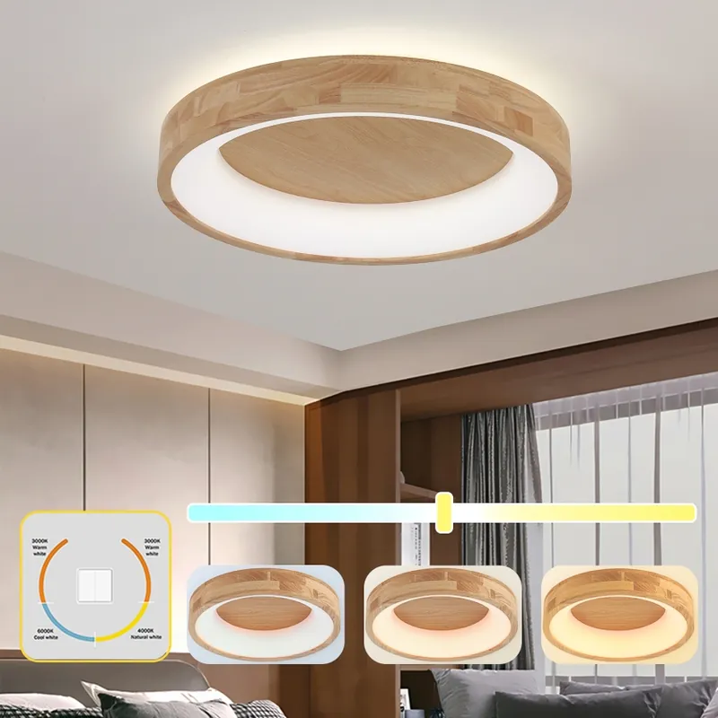 Brilagi - LED Stropní svítidlo FALCON WOOD LED/40W/230V 3000/4000/6000K pr. 60 cm dřevo Oblíbený