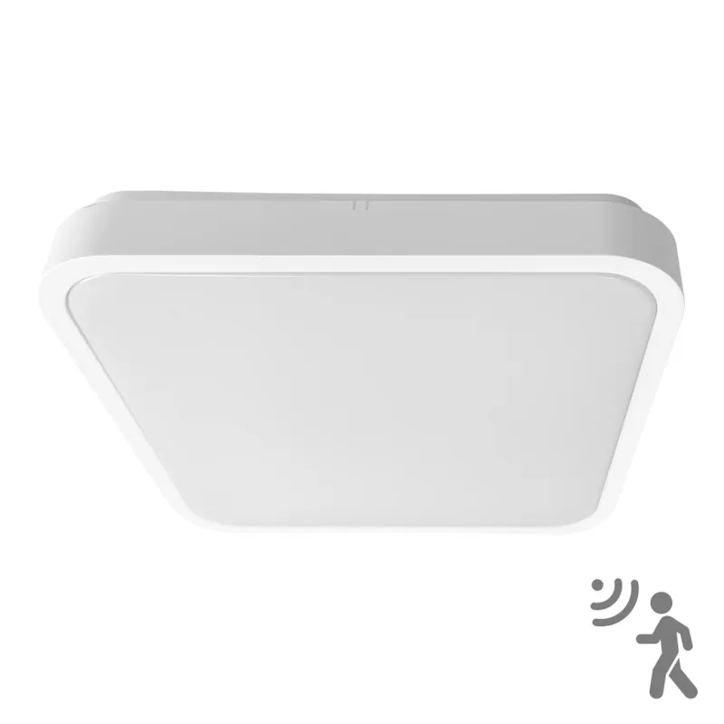 Brilagi - LED Koupelnové stropní svítidlo se senzorem ZENNA LED/24W/230V 34,5x34,5 cm IP44 bílá + dálkové ovládání Poslední Šance