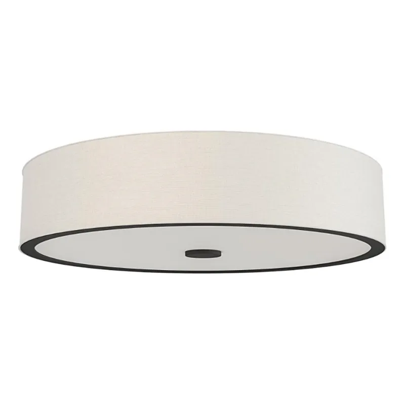 Akční Cena Open Design OR85983 - Stropní svítidlo ZALINDRO 4xE27/15W/230V pr. 54,5 cm bílá/černá
