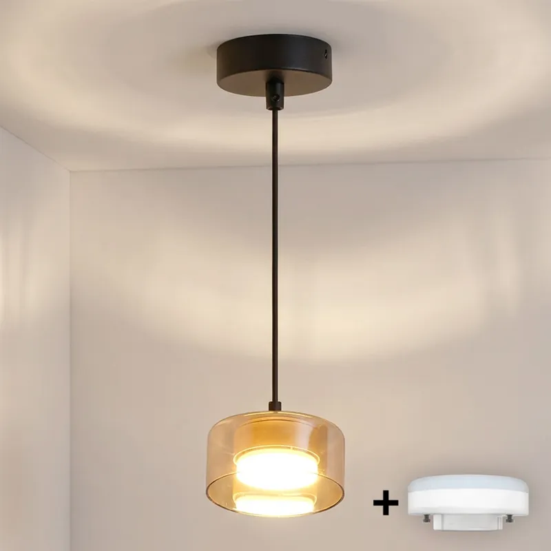 Brilagi - LED Lustr na lanku AURA LUX 1xGX53/30W/230V černá/zlatá Horká Nabídka