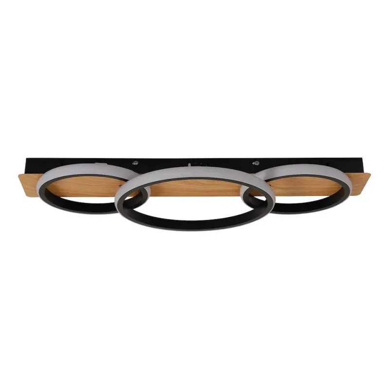 Cenově Výhodný LED Stropní svítidlo ROWENA LED/18W/230V černá/hnědá