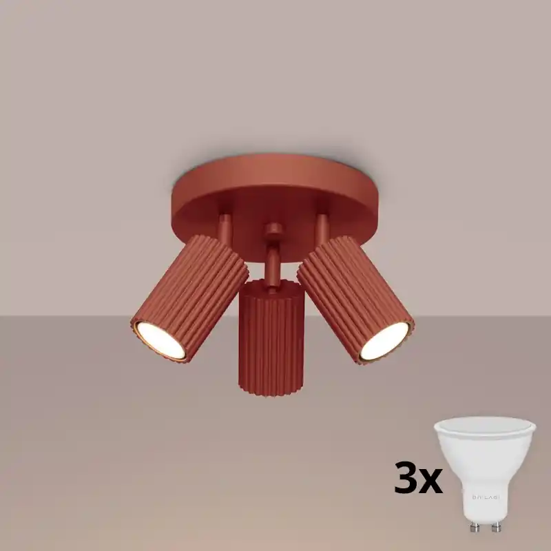 Brilagi - LED Bodové svítidlo CRESTO 3xGU10/10W/230V červená Víkendová Akce