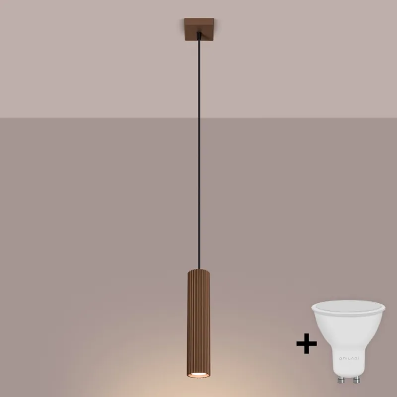 Brilagi - LED Lustr na lanku CRESTO 1xGU10/10W/230V hnědá Horká Nabídka