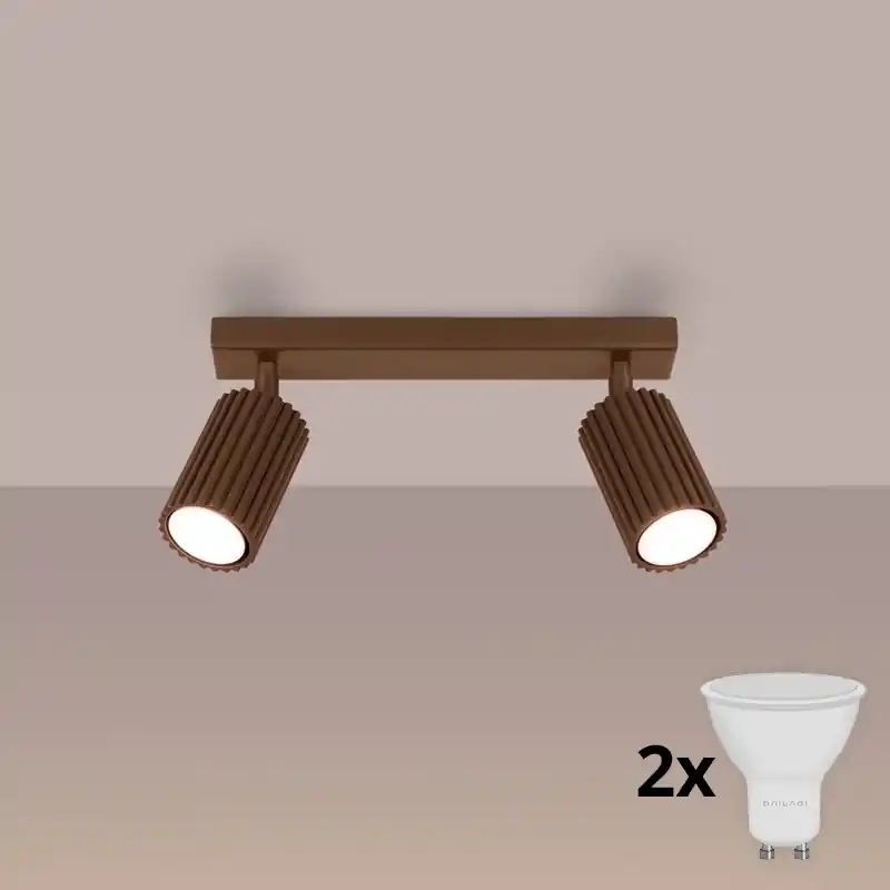 Aktuální Brilagi - LED Bodové svítidlo CRESTO 2xGU10/10W/230V hnědá