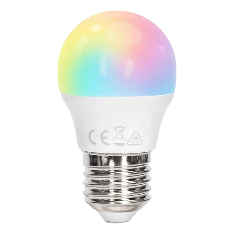 Aigostar - LED RGBW Stmívatelná žárovka G45 E27/6W/230V 3000K + dálkové ovládání Přímo Od Výrobce