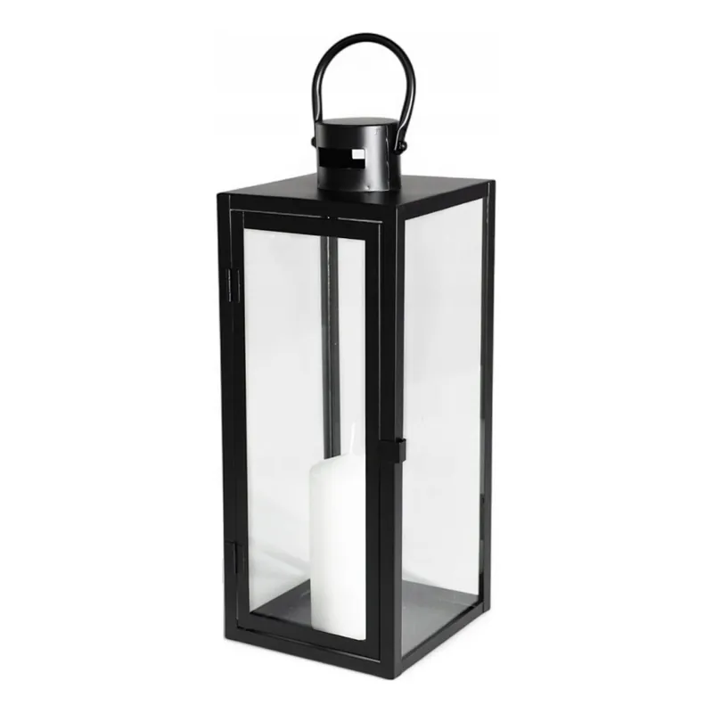 Dekorační lucerna TOWER 29 cm černá Rychlé Dodání