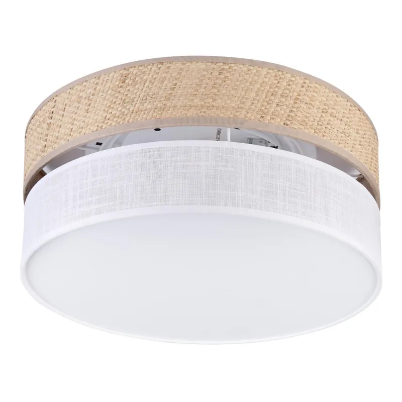 Stropní svítidlo SIRJA DOUBLE BOHO 2xE14/15W/230V pr. 35 cm béžová/bílá Speciální Cena
