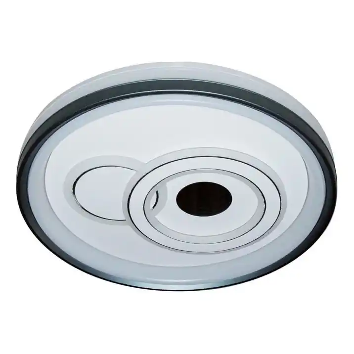 ITALUX - LED Stmívatelné stropní svítidlo PORTA LED/40W/230V 3000-6500K pr. 50 cm černá + dálkové ovládání Zlevněný