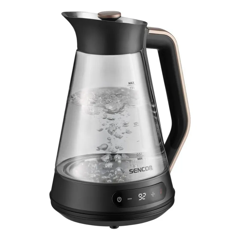 Nejlepší Volba Sencor - Rychlovarná konvice s termoregulací 1,5 l 2150W/230V černá/rose gold