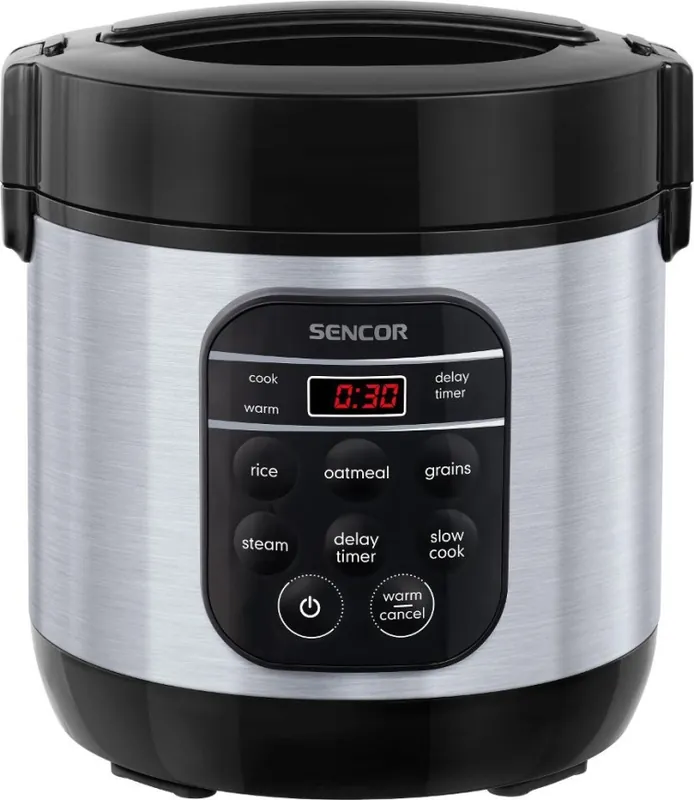 Sencor - Multifunkční rýžovar 350W/230V 0,6 l nerez/černá Rychlé Dodání