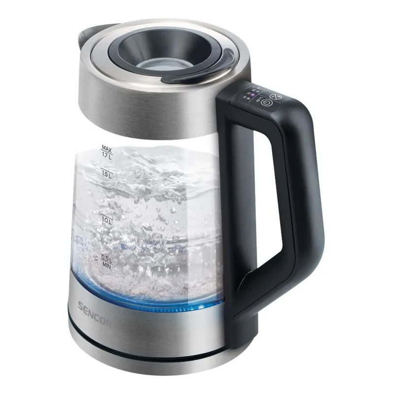 Akční Cena Sencor - Rychlovarná konvice s termoregulací 1,7 l 2200W/230V matný chrom/černá