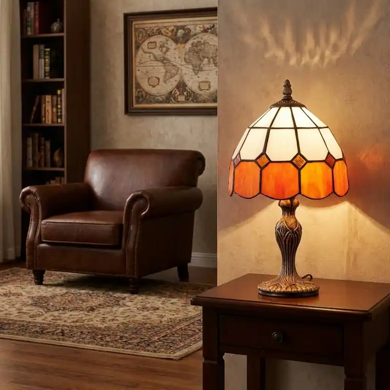 Brilagi - Tiffany vitrážová stolní lampa SIENNA 1xE27/60W/230V Cenová Bomba