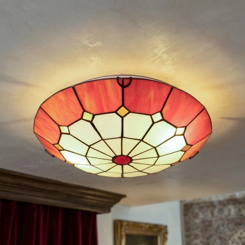 Brilagi - Tiffany vitrážové stropní svítidlo SIENNA 2xE27/60W/230V pr. 40 cm Bezpečná Platba