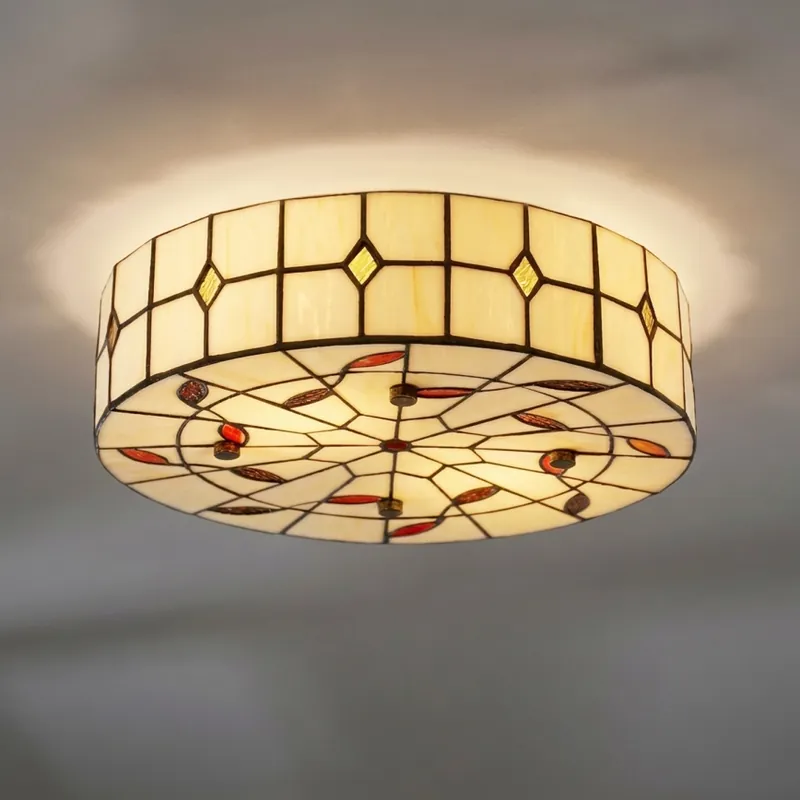 Brilagi - Tiffany vitrážové stropní svítidlo FOLIA 3xE27/60W/230V pr. 40 cm Koupit Online