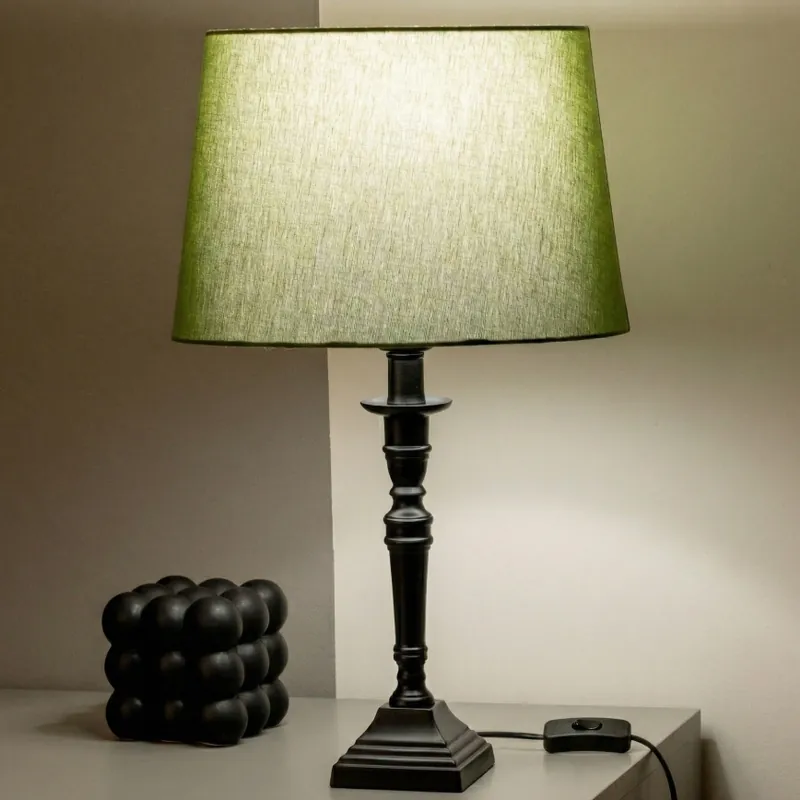 Finální Výprodej Brilagi - Stolní lampa CERIA 1xE27/60W/230V pr. 30 cm černá/zelená