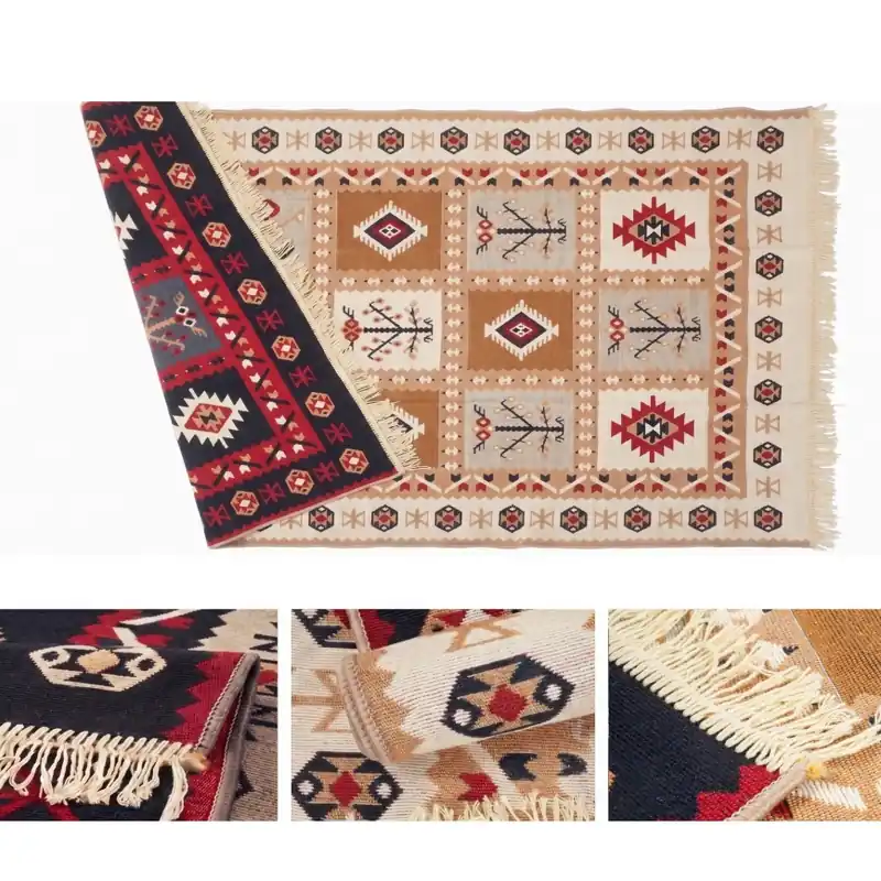 Oboustranný orientální koberec KILIM GOLD 60x120 cm pestrobarevná Cenová Bomba
