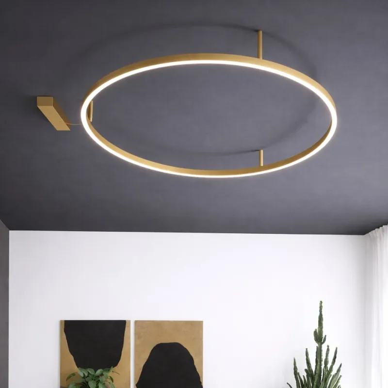 Ideal Lux - LED Stropní svítidlo ORACLE SLIM LED/29W/230V 3000K CRI 90 pr. 50 cm zlatá Kup Teď
