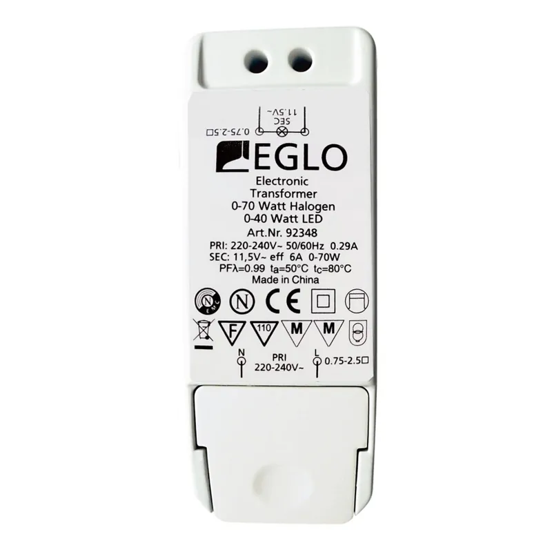 Eglo - Elektrický transformátor 70W/230V/11,5V AC Sleva