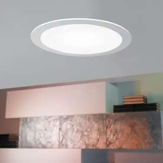 Časově Omezené Eglo 94064 - LED Stmívatelné podhledové svítidlo FUEVA 1 LED/16,47W/230V pr. 22,5 cm