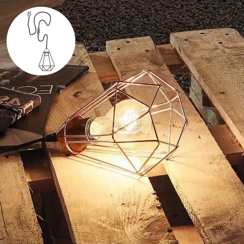 Časově Omezené Eglo 94197 - Stolní svítidlo do zásuvky TARBES 1xE27/60W/230V