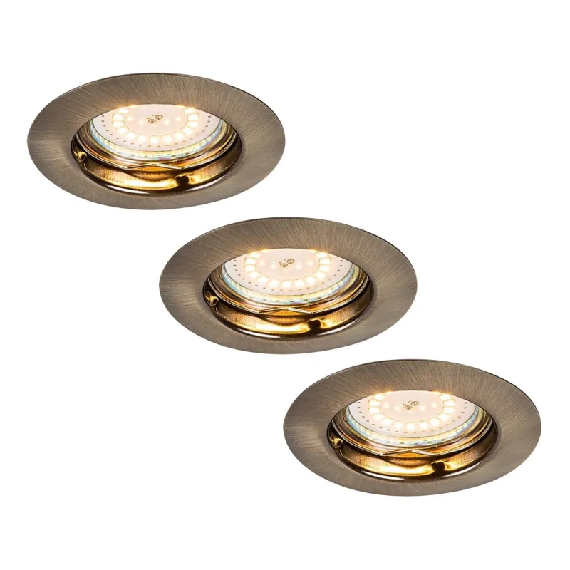 Výprodej Rabalux - SADA 3xLED Podhledové svítidlo 3xGU10/3W/230V IP40