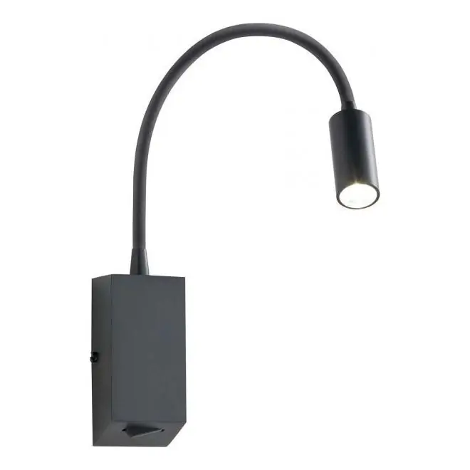 Zlevněný Redo 01-1194 - LED Flexibilní lampička HELLO LED/3W/230V černá