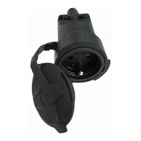 Gumová zástrčka 230V/16A IP65 Poslední Šance