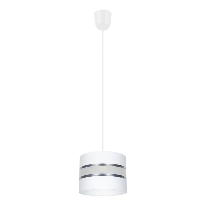 Lustr na lanku CORAL S 1xE27/60W/230V bílá Akce