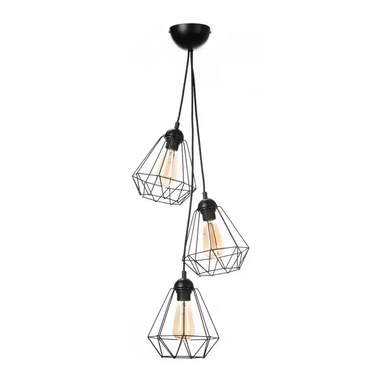 Lustr na lanku DIAMENT MINI 3xE27/60W/230V Nová Kolekce