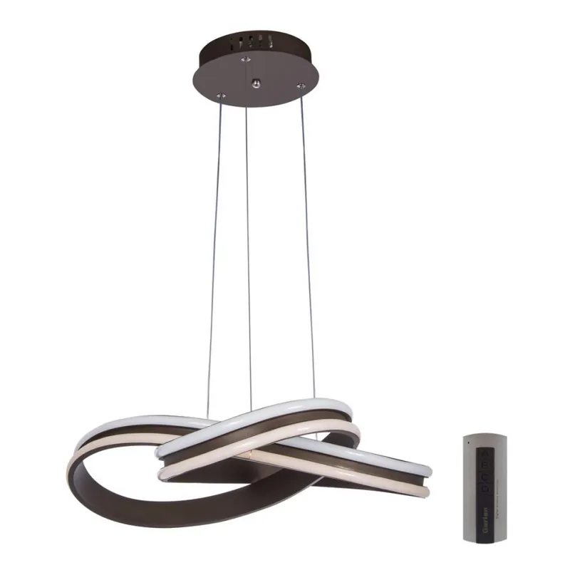 Nízká Cena LED Stmívatelný lustr na lanku LED/96W/230V pr. 54 cm + dálkové ovládání