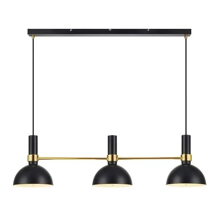 Rychlé Dodání Markslöjd 106971 - Lustr na lanku LARRY 3xE27/60W/230V černá/zlatá