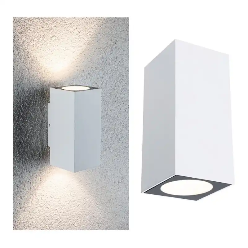 Paulmann 94330 - 2xLED/2,8W IP44 Venkovní nástěnné svítidlo FLAME 230V bílá Rychlé Dodání