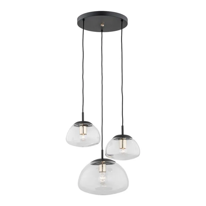 Argon 1492 - Lustr na lanku TRINI 3xE27/15W/230V černá Akční Cena