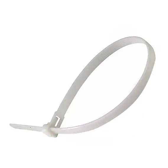 Plastové stahovací pásky 2,5x100mm 100ks bílá Bezpečná Platba