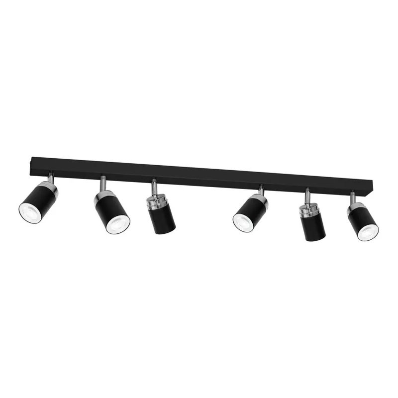 Originální Bodové svítidlo RENO 6xGU10/60W/230V černá/lesklý chrom