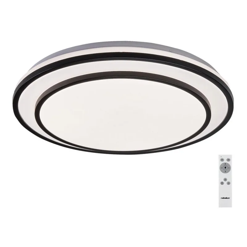 Cenový Hit Rabalux - LED Stmívatelné stropní svítidlo LED/40W/230V 3000-6500K černá pr. 49 cm + dálkové ovládání