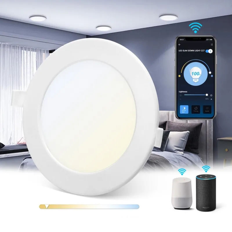 Aigostar - LED Stmívatelné podhledové svítidlo 12W/230V pr. 17 cm Wi-Fi Super Cena