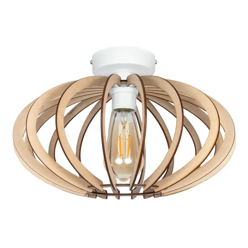 Novinka Přisazený lustr EARTH 1xE27/60W/230V bílá/béžová