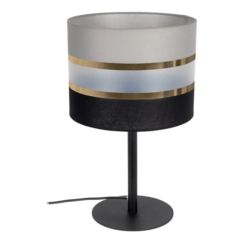 Cenová Bomba Stolní lampa CORAL 1xE27/60W/230V černá/šedá