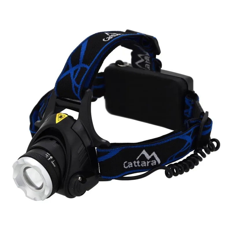 Nejlepší Volba LED Nabíjecí čelovka LED/6W/7,4V 5600 mAh IP44 černá/modrá