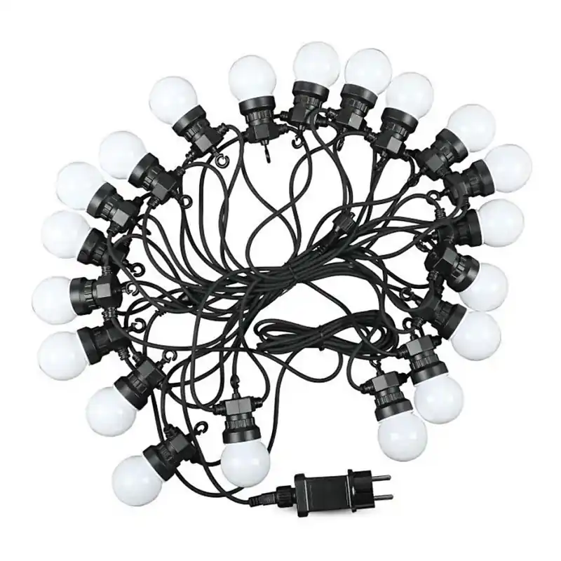 Vrácení Zdarma LED Venkovní řetěz STRING 10m 20xLED/0,5W/230V IP44 6000K