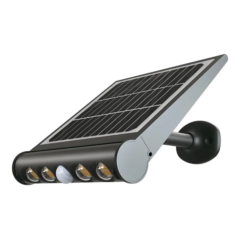 Výprodej LED Solární nástěnné svítidlo se senzorem LED/8W/3,7V IP65 4000K 4000 mAh