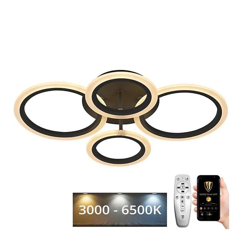 Cenová Bomba LED Stmívatelný přisazený lustr LED/50W/230V 3000-6500K + dálkové ovládání