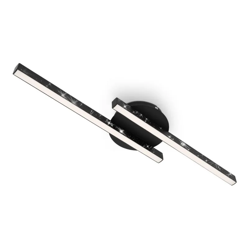 Briloner 3517-025 - LED Přisazený lustr REY 2xLED/6W/230V černá Horká Nabídka