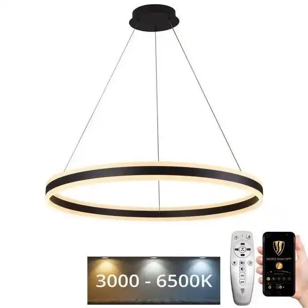 LED Stmívatelný lustr na lanku LED/110W/230V 3000-6500K pr. 80 cm + dálkové ovládání Nejprodávanější