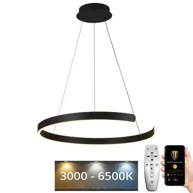Ihned K Objednání LED Stmívatelný lustr na lanku LED/70W/230V 3000-6500K pr. 60 cm + dálkové ovládání