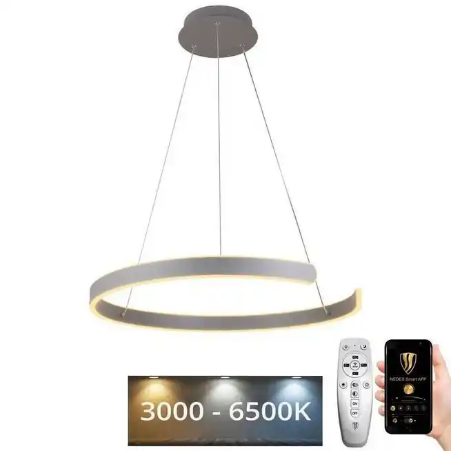 Odeslání Ihned LED Stmívatelný lustr na lanku LED/70W/230V 3000-6500K pr. 60 cm + dálkové ovládání