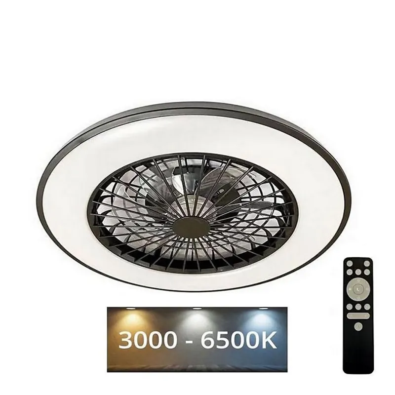 LED Stmívatelné stropní svítidlo s ventilátorem OPAL LED/48W/230V 3000-6500K + dálkové ovládání Bezpečná Platba